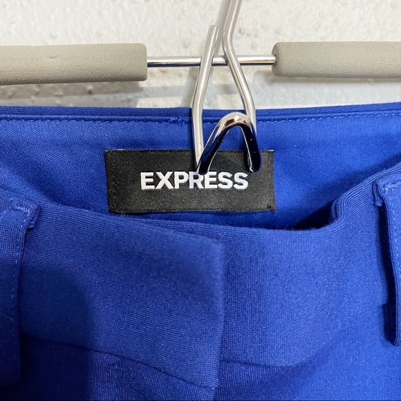 Express Pants Royal Blue Tuxedo Stripe Size 0R - Picture 3 of 4